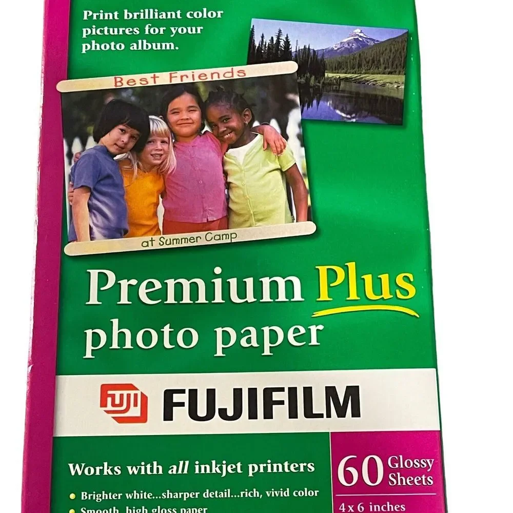 NEW Fujifilm Premium Plus Photo Paper 60 Glossy Sheets 4 X 6